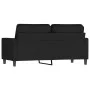 2-Sitzer-Sofa aus schwarzem Samt 140 cm von , Sofas - Ref: Foro24-359204, Preis: 229,50 €, Rabatt: %