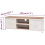 Weißer TV-Ständer 120x30x40 cm von , TV-Möbel - Ref: Foro24-245457, Preis: 253,71 €, Rabatt: %