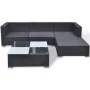 5-piece garden sofa set with black synthetic rattan cushions by , Garden sets - Ref: Foro24-42100, Price: 574,48 €, Discount: %