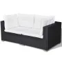 5-piece garden sofa set with black synthetic rattan cushions by , Garden sets - Ref: Foro24-42100, Price: 574,48 €, Discount: %