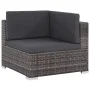 Set de sofás de jardín 6 piezas y cojines ratán sintético gris de , Conjuntos de jardín - Ref: Foro24-44432, Precio: 502,03 €...