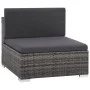 Set de sofás de jardín 6 piezas y cojines ratán sintético gris de , Conjuntos de jardín - Ref: Foro24-44432, Precio: 502,03 €...