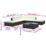 6-teiliges Gartenmöbel-Set und Kissen Kunstrattan braun von , Gartensets - Ref: Foro24-42085, Preis: 664,29 €, Rabatt: %