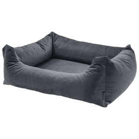 Madison Velvet graues Hundebett 80x67x22 cm von , Betten für Hunde - Ref: Foro24-444481, Preis: 75,92 €, Rabatt: %