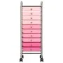 Tragbarer Aufbewahrungswagen 10 Kunststoffschubladen ombre pink von , Lastenstapler - Ref: Foro24-320404, Preis: 71,45 €, Rab...