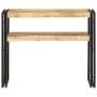 Rough mango wood console table 90x30x75 cm by , Side tables - Ref: Foro24-321096, Price: 127,96 €, Discount: %