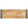 Mesa consola de madera de mango rugosa 90x30x75 cm