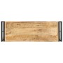 Rough mango wood console table 90x30x75 cm by , Side tables - Ref: Foro24-321096, Price: 127,96 €, Discount: %