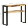 Konsolentisch aus rauem Mangoholz 90x30x75 cm von , Seitentische - Ref: Foro24-321096, Preis: 120,43 €, Rabatt: %