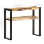 Rough mango wood console table 90x30x75 cm by , Side tables - Ref: Foro24-321096, Price: 127,96 €, Discount: %