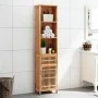 Solid walnut wood bathroom cabinet 42x29x182 cm by , Lockers and storage cabinets - Ref: Foro24-350356, Price: 164,67 €, Disc...