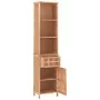 Solid walnut wood bathroom cabinet 42x29x182 cm by , Lockers and storage cabinets - Ref: Foro24-350356, Price: 164,67 €, Disc...