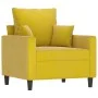 Yellow velvet 3-piece sofa set with cushions by , Sofas - Ref: Foro24-3201686, Price: 568,31 €, Discount: %