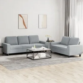 2-piece light gray fabric sofa set by , Sofas - Ref: Foro24-3201898, Price: 484,82 €, Discount: %