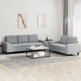 Set aus 2-teiligen Sofas aus hellgrauem Stoff von , Sofas - Ref: Foro24-3201898, Preis: 544,10 €, Rabatt: %