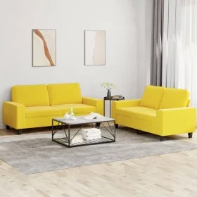 2-piece light yellow fabric sofa set by , Sofas - Ref: Foro24-3201887, Price: 446,91 €, Discount: %
