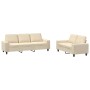 2-piece cream-colored fabric sofa set by , Sofas - Ref: Foro24-3201900, Price: 513,72 €, Discount: %