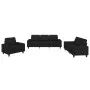 Set aus 3-teiligem Sofa aus schwarzem Stoff von , Sofas - Ref: Foro24-3201870, Preis: 723,59 €, Rabatt: %