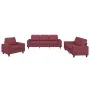 Set aus 3-teiligen Sofas rot-roter Stoff von , Sofas - Ref: Foro24-3201872, Preis: 663,71 €, Rabatt: %
