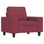 3-piece sofa set in burgundy fabric by , Sofas - Ref: Foro24-3201872, Price: 673,11 €, Discount: %