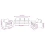 Set aus 3-teiligen Sofas rot-roter Stoff von , Sofas - Ref: Foro24-3201872, Preis: 663,71 €, Rabatt: %