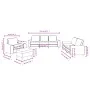 4-piece light yellow fabric sofa set by , Sofas - Ref: Foro24-3201879, Price: 779,43 €, Discount: %