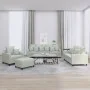 Set of sofas with 4 light gray velvet cushions by , Sofas - Ref: Foro24-3201690, Price: 661,57 €, Discount: %