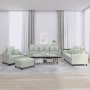 Set von Sofas mit 4 Stück Kissen hellgrauer Samt von , Sofas - Ref: Foro24-3201690, Preis: 596,81 €, Rabatt: %