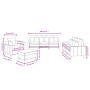 Set von Sofas mit 4 Stück Kissen hellgrauer Samt von , Sofas - Ref: Foro24-3201690, Preis: 596,81 €, Rabatt: %