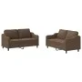 Sofa set with cushions 2 pieces brown fabric by , Sofas - Ref: Foro24-3201805, Price: 404,81 €, Discount: %