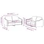 Sofa set with cushions 2 pieces brown fabric by , Sofas - Ref: Foro24-3201805, Price: 404,81 €, Discount: %
