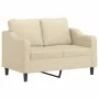 3-piece sofa set with cream fabric cushions by , Sofas - Ref: Foro24-3201788, Price: 706,25 €, Discount: %