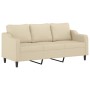 3-piece sofa set with cream fabric cushions by , Sofas - Ref: Foro24-3201788, Price: 689,74 €, Discount: %