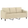 3-piece sofa set with cream fabric cushions by , Sofas - Ref: Foro24-3201788, Price: 706,25 €, Discount: %