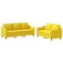 2-piece sofa set with light yellow fabric cushions by , Sofas - Ref: Foro24-3201839, Price: 415,05 €, Discount: %