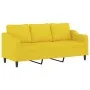 2-piece sofa set with light yellow fabric cushions by , Sofas - Ref: Foro24-3201839, Price: 415,05 €, Discount: %