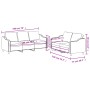 2-piece sofa set with light yellow fabric cushions by , Sofas - Ref: Foro24-3201839, Price: 424,37 €, Discount: %