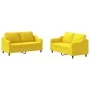 2-piece sofa set with light yellow fabric cushions by , Sofas - Ref: Foro24-3201807, Price: 402,34 €, Discount: %