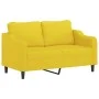 2-piece sofa set with light yellow fabric cushions by , Sofas - Ref: Foro24-3201807, Price: 402,34 €, Discount: %