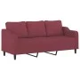 Set von Sofas mit Kissen 3 Stück roter roter Stoff von , Sofas - Ref: Foro24-3201776, Preis: 677,72 €, Rabatt: %