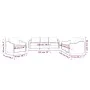Set von Sofas mit Kissen 3 Stück roter roter Stoff von , Sofas - Ref: Foro24-3201776, Preis: 677,72 €, Rabatt: %