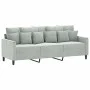 Two-piece light gray velvet sofa set with cushions by , Sofas - Ref: Foro24-3201720, Price: 474,97 €, Discount: %
