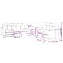 Sofagarnitur mit 2 Stück hellgrauen Samtkissen von , Sofas - Ref: Foro24-3201720, Preis: 428,34 €, Rabatt: %