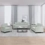 Set von Sofas mit 3 Stück Kissen hellgrauer Samt von , Sofas - Ref: Foro24-3201954, Preis: 601,48 €, Rabatt: %