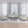 Set von Sofas mit 3 Stück Kissen hellgrauer Samt von , Sofas - Ref: Foro24-3201954, Preis: 589,83 €, Rabatt: %