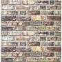 Paneles de pared 3D diseño de ladrillo 10 uds EPS multicolor