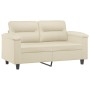 2-piece cream synthetic leather sofa set with cushions by , Sofas - Ref: Foro24-3202363, Price: 508,35 €, Discount: %
