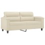 2-piece cream synthetic leather sofa set with cushions by , Sofas - Ref: Foro24-3202363, Price: 508,35 €, Discount: %