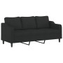 Set Sofas mit Kissen 3 Stück schwarzer Stoff von , Sofas - Ref: Foro24-3201774, Preis: 588,68 €, Rabatt: %