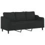 Three-piece sofa set with black fabric cushions by , Sofas - Ref: Foro24-3201774, Price: 622,09 €, Discount: %